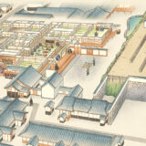 【制作実績】建築知識2025年9月号『長崎奉行所』の解説イラスト