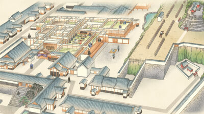 【制作実績】建築知識2025年9月号『長崎奉行所』の解説イラスト