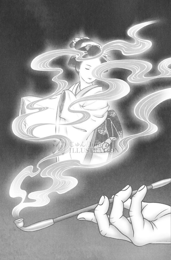 文藝春秋・オール讀物2026年1・2月号：連載第1話「妲己のお百と五人の男」扉絵