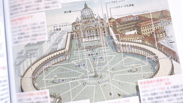 【制作実績】建築知識2026年7月号『近世ヨーロッパの建物と街並み詳説絵巻』の解説イラスト