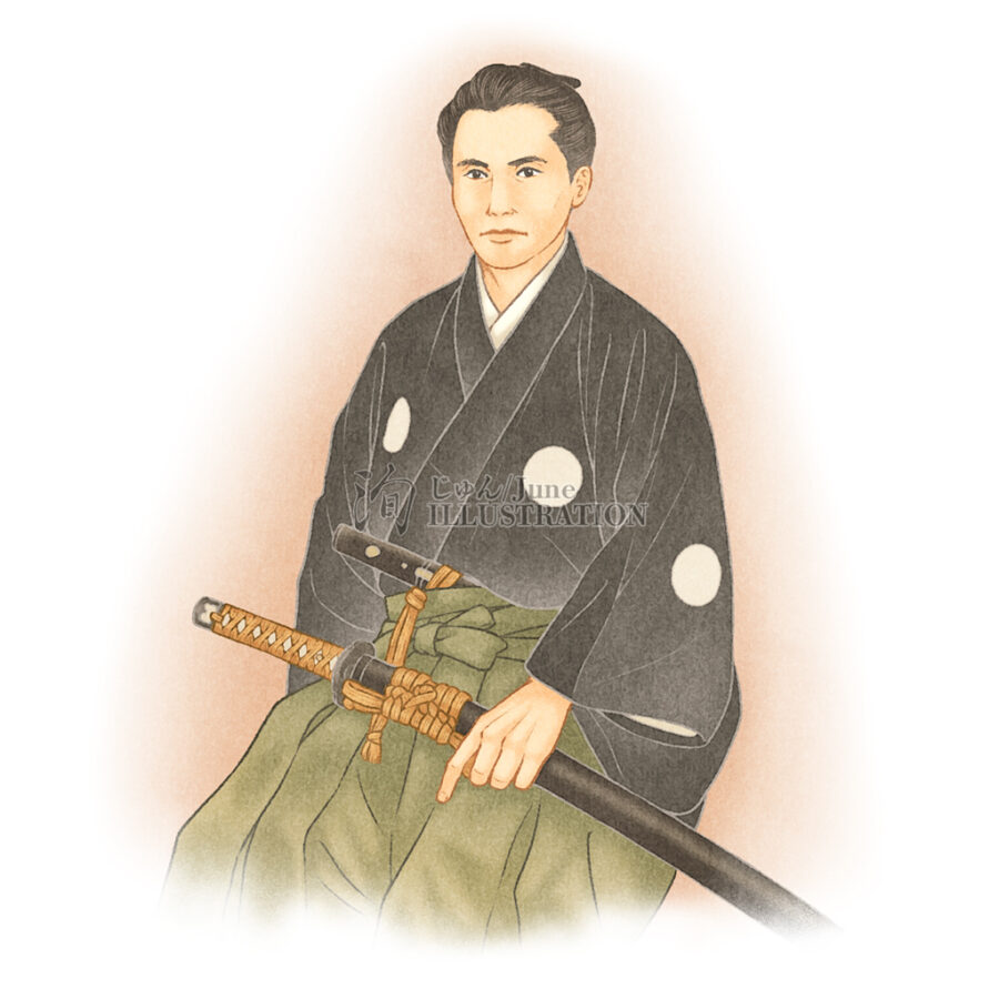 佼成出版社・やくしん2026年2月号『人を植える ―偉人に学ぶ人材育成法―』挿絵:勝海舟