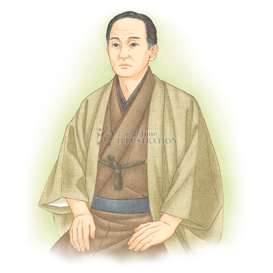 佼成出版社・やくしん2026年3月号『人を植える ―偉人に学ぶ人材育成法―』挿絵:福澤諭吉