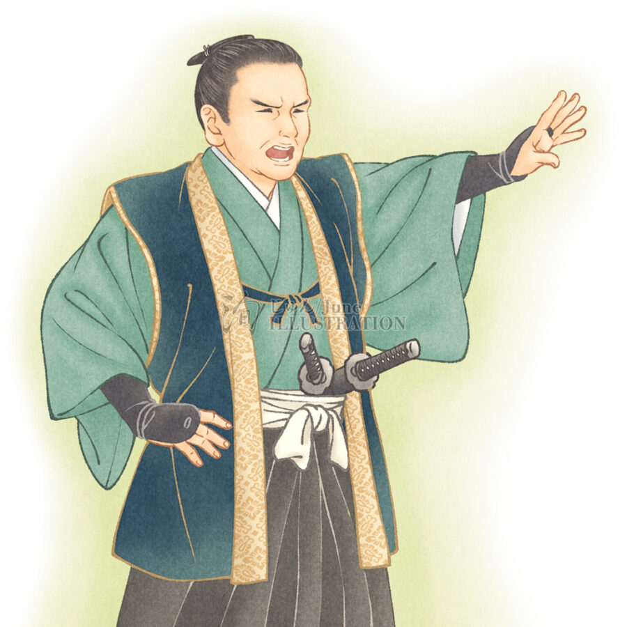 佼成出版社・やくしん2026年6月号『人を植える ―偉人に学ぶ人材育成法―』挿絵:大塩平八郎